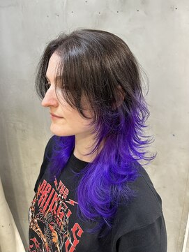 シーン(seen) ○ロングウルフレイヤーカットクラゲウルフヘア顔まわり○