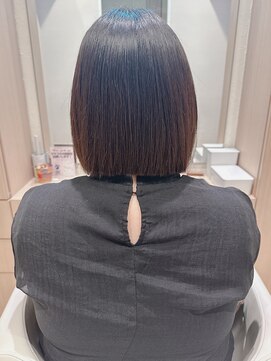 コーエン(cowen) 大人かわいい☆乾かすだけで収まる王道ショートボブ♪縮毛矯正