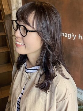 マギーヘア(magiy hair) magiyhair【hide】秋カラー　ピンクブラウン