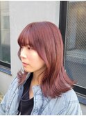 ブリーチなしダブルカラー×切りっぱなし　20代30代40代