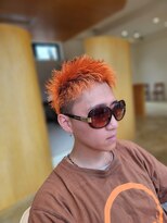 コウボウ(COUBOU) 刈り上げショート×スパイキーショート×オレンジヘア