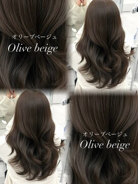 アマトウキョウスマートサロン(AMA TOKYO×Smart Salon) 韓国ヘア　透明感カラー　オリーブベージュ