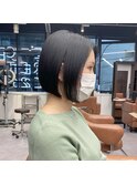 大人かわいい前下がりボブ