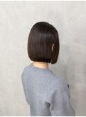 シンプルボブ×ダークグレー【渡辺俊弥】梅田
