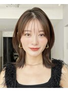 ちょっぴりレイヤーで大人くびれミディアムボブ♪