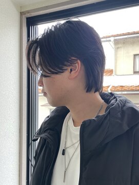 ネクストフォーヘアー(NEXT for hair) メンズナチュラル　センターパート　毛流れ