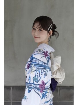フェリーチェ 六本木店(Felice) 浴衣 着物ヘア カチモリ リボンヘア シニヨン タイトヘア