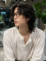 キュー(Cue_) アップバングミディアムラフパーマツイストスパイラルパーマ
