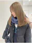ミルクティーベージュ/ダブルカラー/ブリーチ/ベージュカラー