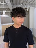 リバースセンターパート/ニュアンスパーマ/ダウンバング/パーマ