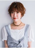 ショートカット×ショートパーマ【岡山】くせ毛風パーマ