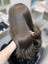 アール 横浜(R)&nbsp;【MOMO】ブリーチ無しダブルカラー/ミントベージュ/赤味消し
