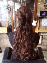 オーバーキャプテンネイキッド(OVER CAPTAIN NAKED) リボンハーフアップ