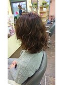 大人かわいいゆるふわパーマ