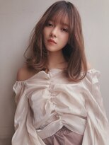 ノク(nok)&nbsp;パールベージュ_耳かけウェーブパーマフォギーベージュ