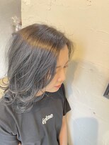 デジャヴュヘアデザイン(dejavu HairDesign) 流れるレイヤーブルーージュ