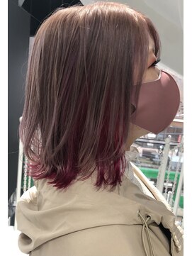 オンザ(ONTHE) ピンク系インナーカラー