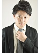 レ ギャルソン 仙台店(Les Garcons)&nbsp;黒髪2ブロックショートニュアンスパーママッシュビジネス