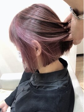 ピンクベージュ 白髪染め ハイライト L シエル Ciel のヘアカタログ ホットペッパービューティー