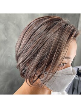 クラッチバイシオンアグリゲイト(CLUTCH by Zi-on aggregate) ★大人可愛いヌナボブstyle★グレージュアッシュ/ウィービング