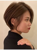 ビュートリアム 福岡(BEAUTRIUM)&nbsp;大人のシンプル前下がりショートボブ