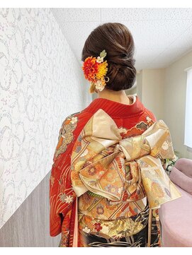 サロンドプランセス(SALON DE PRINCESSE) 振袖着付+シンプルシニヨン