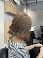 ルネ 北千住(Renee) ミルクティーベージュ_ダブルカラー_ケアブリーチ_グレージュ