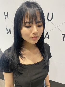 ハルキミナト ジャパン ヨコハマ(HARUKI MINATO japan YOKOHAMA) レイヤースタイル　ブルーブラック　20代.30代女性