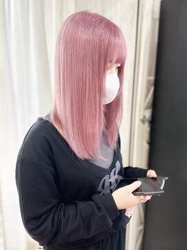 ホワイト 梅田(white) *艶×パステルピンク