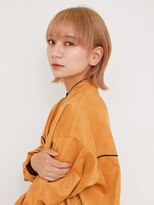 エンタク 新宿(enntaku)&nbsp;マロンベージュ/Aラインボブ/かきあげ/インナーカラー[新宿駅]