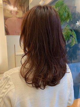 ヘアーアンドメイク ブリリアント(hair&make BRILLIANT) オレンジカラー フローディアトリートメント 30代ヘア 40代ヘア