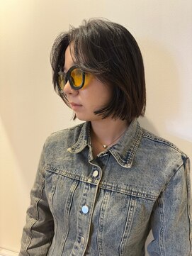 ニーム(nimes) honoka 大人ボブ・切りっぱなしボブ・黒髪ボブ・ボブ