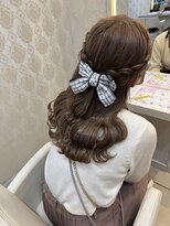 フレア(FLAiR) ライブ前のヘアメイク♪ハーフアップ