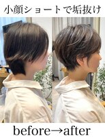 ヨリ トウキョウ(yori Tokyo)&nbsp;前髪あり小顔つや髪顔まわり簡単スタイリングショートボブヘア