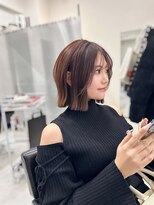 ロムーク 表参道(LOMKH)&nbsp;大人ボブ×ピンクブラウン