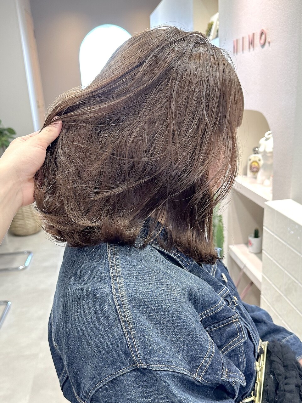 ピンクベージュ/ブリーチなし/表参道/女性美容師