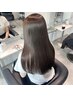 カット+ストレートパーマ＋ワンカラー+炭酸泉Spa【￥18700】