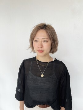 アムヘアー(A.M. hair) グレージュ/ボブ/ショートカット/ショートボブ/レイヤーボブ