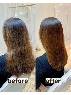 シゲ 自由が丘店(SHIGE) 乾かすだけでまとまる地毛風髪質改善ストレート40代50代縮毛矯正