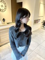 ヘアースタジオ エフ(Hair studio f)&nbsp;顔周りカット/おくれ毛/暗髪/グレージュ