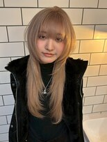 ベレーザ 渋谷(BELEZA)&nbsp;18340ミルクティーベージュセミロングレイヤーミルクブラウン