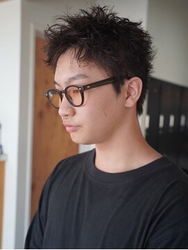 クオル キャスト 熊本(QOL×cast) ルースショートピンパーマ