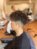 メンズパーマ＋シェービング