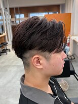 ルースト 南堀江店(ROOST) MEN’S/リバースセンターパート/ニュアンスパーマ/南堀江