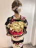 8月6日花火大会着付けヘアセット3800円 現金のみ