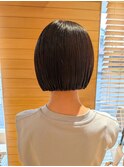 夏◎切りっぱなしボブ/ブリーチなしカラー/艶髪小顔