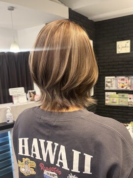 ヘアーアンドカラー ルジャルダン 葛西店(le jardin) 派手目を狙うなら太めハイライト!