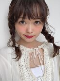 ざっくり三つ編みアレンジ☆