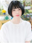 *bliss浦和*黒髪シンプル ショート前下がりボブa