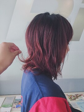 ピエドプールポッシュ(PiED DE POULE POCHE) ながく楽しめるチェリーピンク